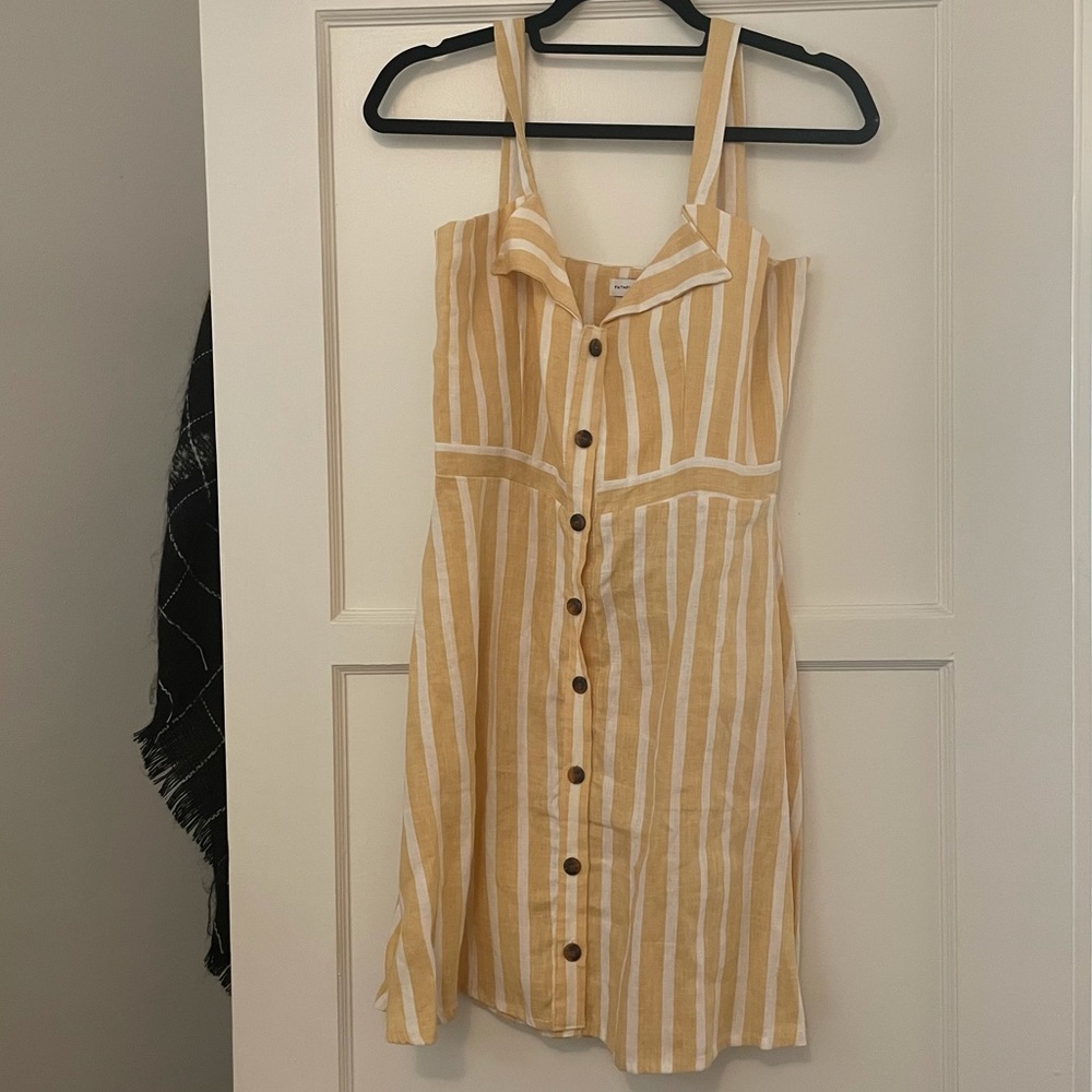Faithfull the Brand Le Petit Stripe Linen Dress